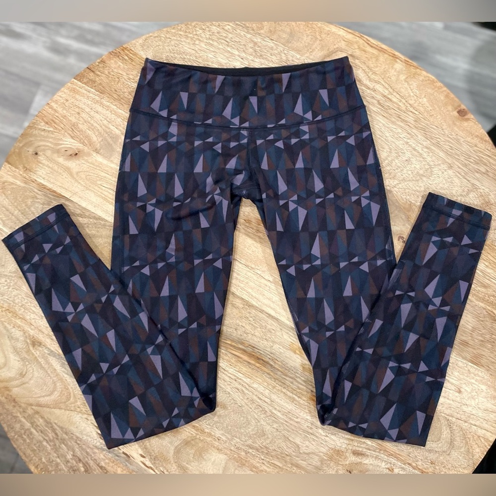 Lululemon Wunder Under High Rise Leggings - Geometric Print Triangles